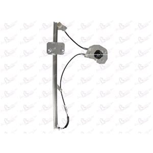 Window Regulators, Front Right Electric Window Regulator Mechanism (without motor) for Iveco DAILY II van Body Estate, 1999 2006, 2 Door Models, One Touch/AntiPinch Version, holds a motor with 6 or more pins, AC Rolcar
