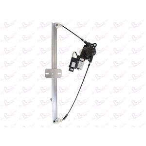 Window Regulators, Front Left Electric Window Regulator (with motor, one touch operation) for VAUXHALL MOVANO Van (FD), 1998 2010, 2 Door Models, One Touch Version, motor has 6 or more pins, AC Rolcar