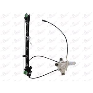 Window Regulators, Front Right Electric Window Regulator (with motor) for Iveco EuroTrakker, 1993 2004, 2 Door Models, WITHOUT One Touch/Antipinch, motor has 2 pins/wires, AC Rolcar