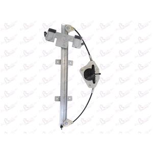 Window Regulators, Front Left Electric Window Regulator Mechanism (without motor) for FORD FIESTA V (JH_, JD_), 2001 2008, 4 Door Models, WITHOUT One Touch/Antipinch, holds a standard 2 pin/wire motor, AC Rolcar