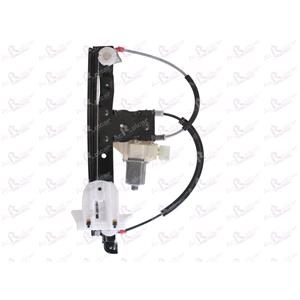 Window Regulators, Rear Left Electric Window Regulator (with motor) for FORD MONDEO Saloon, 2007 2014, 4 Door Models, One Touch/Antipinch Version, motor has 6 or more pins, AC Rolcar