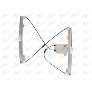 Window Regulators, Front Right Electric Window Regulator Mechanism (without motor) for FORD MONDEO Estate, 2007 2014, 4 Door Models, One Touch/AntiPinch Version, holds a motor with 4 or more pins, AC Rolcar