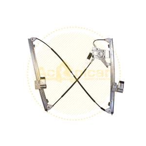 Window Regulators, Front Right Electric Window Regulator Mechanism (without motor) for SEAT ALHAMBRA (7V8, 7V9), 1996 2010, 4 Door Models, One Touch/AntiPinch Version, holds a motor with 6 or more pins, AC Rolcar