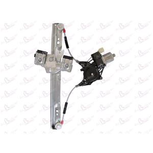 Window Regulators, Front Left Electric Window Regulator (with motor) for FORD FIESTA VI, 2008 , 4 Door Models, WITHOUT One Touch/Antipinch, motor has 2 pins/wires, AC Rolcar