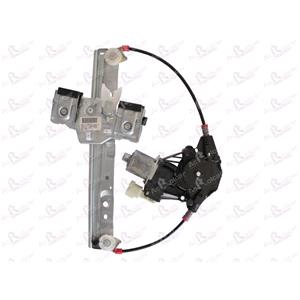Window Regulators, Rear Right Electric Window Regulator (with motor) for FORD FIESTA VI, 2008 , 4 Door Models, One Touch/Antipinch Version, motor has 6 or more pins, AC Rolcar