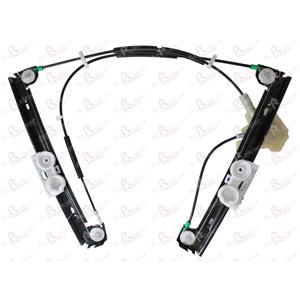 Window Regulators, Front Right Electric Window Regulator Mechanism (without motor) for MINI Convertible (R5), 2004 2007, 2 Door Models, WITHOUT One Touch/Antipinch, holds a standard 2 pin/wire motor, AC Rolcar