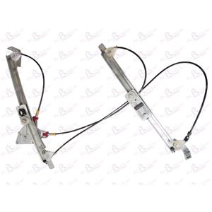 Window Regulators, Front Left Electric Window Regulator Mechanism (without motor) for Mini One/Cooper (R50, R53), 07/005 2006, 2 Door Models, WITHOUT One Touch/Antipinch, holds a standard 2 pin/wire motor, AC Rolcar