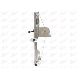 Window Regulators, Front Right Electric Window Regulator (with motor) for Renault Grand Modus,  2008 2012, 4 Door Models, WITHOUT One Touch/Antipinch, motor has 2 pins/wires, AC Rolcar