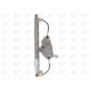 Window Regulators, Rear Right Electric Window Regulator Mechanism (without motor) for RENAULT CLIO III (BR01, CR01),  2005 2012, 4 Door Models, One Touch/AntiPinch Version, holds a motor with 6 or more pins, AC Rolcar