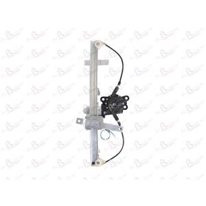 Window Regulators, Front Right Electric Window Regulator (with motor) for JEEP GRAND CHEROKEE III, 2005 2010, 4 Door Models, WITHOUT One Touch/Antipinch, motor has 2 pins/wires, AC Rolcar