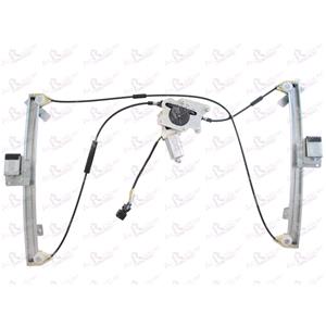 Window Regulators, Electric Window Regulator (with motor) for Land Rover FREELANDER (LN), 1998 2006, Lid, 4 Door Models, WITHOUT One Touch/Antipinch, motor has 2 pins/wires, AC Rolcar