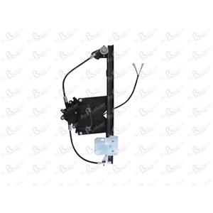 Window Regulators, Rear Right Electric Window Regulator (with motor) for Land Rover FREELANDER (LN), 1998 2000, 4 Door Models, WITHOUT One Touch/Antipinch, motor has 2 pins/wires, AC Rolcar