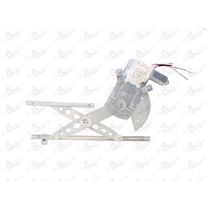 Window Regulators, Front Right Electric Window Regulator (with motor) for ROVER 45 Saloon (RT), 2000 2005, 4 Door Models, WITHOUT One Touch/Antipinch, motor has 2 pins/wires, AC Rolcar