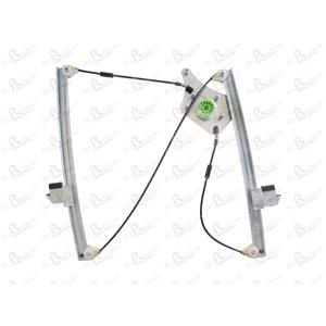 Window Regulators, Front Left Electric Window Regulator Mechanism (without motor) for BMW 5 Series (E39), 1995 2003, 4 Door Models, WITHOUT One Touch/Antipinch, holds a standard 2 pin/wire motor, AC Rolcar