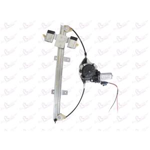 Window Regulators, Front Right Electric Window Regulator (with motor) for FORD FUSION (JU_), 2002 2012, 4 Door Models, WITHOUT One Touch/Antipinch, motor has 2 pins/wires, AC Rolcar