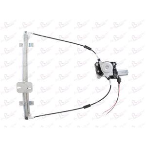 Window Regulators, Front Left Electric Window Regulator (with motor) for FORD ESCORT Mk V (GAL), 1990 199, 2 Door Models, WITHOUT One Touch/Antipinch, motor has 2 pins/wires, AC Rolcar