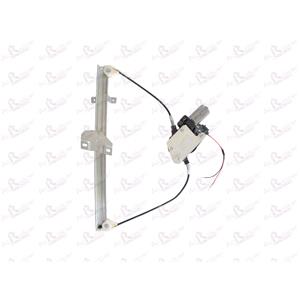 Window Regulators, Front Right Electric Window Regulator (with motor) for FORD FIESTA Mk IV (JA_, JB_), 1995 2002, 4 Door Models, WITHOUT One Touch/Antipinch, motor has 2 pins/wires, AC Rolcar