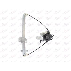 Window Regulators, Front Right Electric Window Regulator (with motor) for FORD KA (RB_), 1996 2008, 2 Door Models, WITHOUT One Touch/Antipinch, motor has 2 pins/wires, AC Rolcar