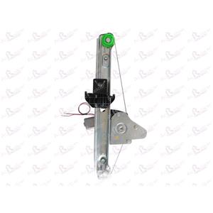 Window Regulators, Rear Left Electric Window Regulator (with motor) for FORD FOCUS Estate (DNW), 1999 2004, 4 Door Models, WITHOUT One Touch/Antipinch, motor has 2 pins/wires, AC Rolcar