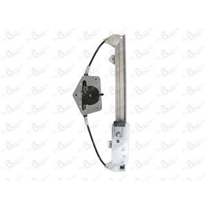 Window Regulators, Rear Right Electric Window Regulator Mechanism (without motor) for SKODA Fabia (6Y), 1999 2008, 4 Door Models, One Touch/AntiPinch Version, holds a motor with 6 or more pins, AC Rolcar
