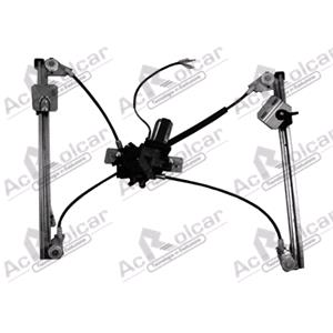 Window Regulators, Front Right Electric Window Regulator (with motor) for SKODA FELICIA Pickup (797), 1997 2002, 4 Door Models, WITHOUT One Touch/Antipinch, motor has 2 pins/wires, AC Rolcar