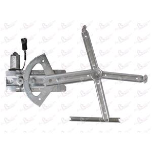 Window Regulators, Right Front Window Regulator for Opel Astra F (56_, 57_) 1991 To 1998, 2 Door Models, WITHOUT One Touch/Antipinch, motor has 2 pins/wires, AC Rolcar