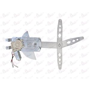 Window Regulators, Front Right Electric Window Regulator (with motor) for OPEL ASTRA F Estate (51_, 5_), 1991 1998, 4 Door Models, WITHOUT One Touch/Antipinch, motor has 2 pins/wires, AC Rolcar
