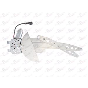 Window Regulators, Front Right Electric Window Regulator (with motor) for VAUXHALL CORSA, 1993 2000, 4 Door Models, WITHOUT One Touch/Antipinch, motor has 2 pins/wires, AC Rolcar