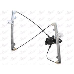 Window Regulators, Front Left Electric Window Regulator (with motor, one touch operation) for VAUXHALL CORSA Mk III, 2006 2014, 2 Door Models, One Touch Version, motor has 6 or more pins, AC Rolcar