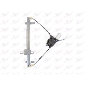 Window Regulators, Front Right Electric Window Regulator (with motor) for OPEL FRONTERA B (6B_), 1998 2003, 2/4 Door Models, WITHOUT One Touch/Antipinch, motor has 2 pins/wires, AC Rolcar