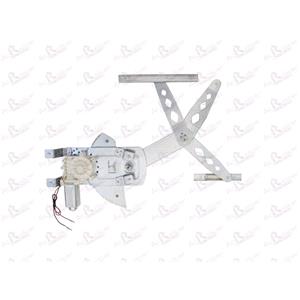 Window Regulators, Front Right Electric Window Regulator (with motor) for OPEL MERIVA, 2003 2010, 4 Door Models, WITHOUT One Touch/Antipinch, motor has 2 pins/wires, AC Rolcar