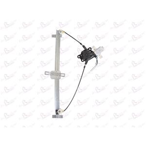 Window Regulators, Front Left Electric Window Regulator (with motor) for Mercedes VITO Bus (638), 1996 2003, 2 Door Models, WITHOUT One Touch/Antipinch, motor has 2 pins/wires, AC Rolcar