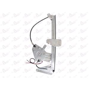Window Regulators, Front Left Electric Window Regulator (with motor) for SMART FORTWO Coupe, 2004 2007, 2 Door Models, WITHOUT One Touch/Antipinch, motor has 2 pins/wires, AC Rolcar
