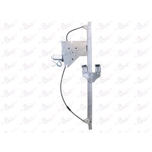 Window Regulators, Front Left Electric Window Regulator (with motor) for VW CRAFTER 30 50 Flatbed / Chassis (E), 2006 , 2 Door Models, WITHOUT One Touch/Antipinch, motor has 2 pins/wires, AC Rolcar