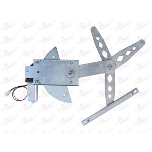 Window Regulators, Front Right Electric Window Regulator (with motor) for Mercedes M CLASS (W163), 1998 2005, 4 Door Models, WITHOUT One Touch/Antipinch, motor has 2 pins/wires, AC Rolcar