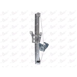 Window Regulators, Rear Right Electric Window Regulator Mechanism (without motor) for Mercedes A CLASS (W168), 1997 2004, 4 Door Models, WITHOUT One Touch/Antipinch, holds a standard 2 pin/wire motor, AC Rolcar