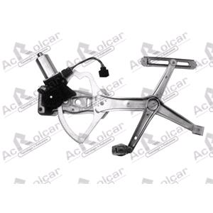 Window Regulators, Front Right Electric Window Regulator (with motor, one touch operation) for Mercedes C CLASS (W0), 1993 1995, 4 Door Models, One Touch Version, motor has 6 or more pins, AC Rolcar