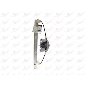 Window Regulators, Rear Right Electric Window Regulator Mechanism (without motor) for Mercedes A CLASS (W169),  2004 2012, 4 Door Models, One Touch/AntiPinch Version, holds a motor with 6 or more pins, AC Rolcar