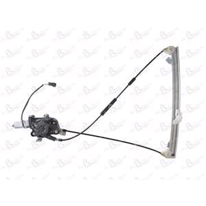 Window Regulators, Rear Left Electric Window Regulator (with motor) for PEUGEOT 306 (7B, N3, N5), 1993 2001, 4 Door Models, WITHOUT One Touch/Antipinch, motor has 2 pins/wires, AC Rolcar