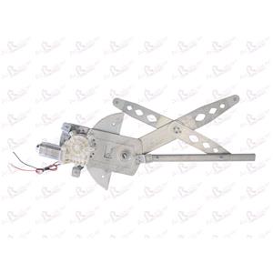 Window Regulators, Front Right Electric Window Regulator (with motor) for Nissan KUBISTAR 2003 2009, 2 Door Models, WITHOUT One Touch/Antipinch, motor has 2 pins/wires, AC Rolcar