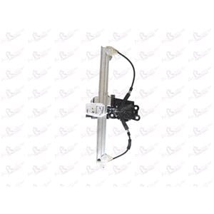 Window Regulators, Rear Right Electric Window Regulator (with motor, one touch operation) for RENAULT MEGANE II Saloon (LM0/1_), 2003 2008, 4 Door Models, One Touch Version, motor has 6 or more pins, AC Rolcar
