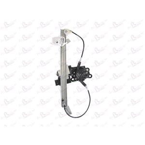 Window Regulators, Rear Right Electric Window Regulator (with motor, one touch operation) for RENAULT SCENIC, 2003 2009, 4 Door Models, One Touch Version, motor has 6 or more pins, AC Rolcar