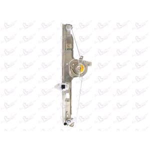 Window Regulators, Front Right Electric Window Regulator Mechanism (without motor) for RENAULT SCENIC, 2003 2009, 4 Door Models, One Touch/AntiPinch Version, holds a motor with 6 or more pins, AC Rolcar