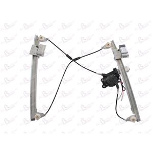 Window Regulators, Front Left Electric Window Regulator (with motor) for VW LUPO (6X1, 6E1), 1998 2005, 2 Door Models, WITHOUT One Touch/Antipinch, motor has 2 pins/wires, AC Rolcar