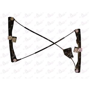 Window Regulators, Front Right Electric Window Regulator Mechanism (without motor) for SEAT CORDOBA (6L), 2002 2009, 2 Door Models, One Touch/AntiPinch Version, holds a motor with 6 or more pins, AC Rolcar