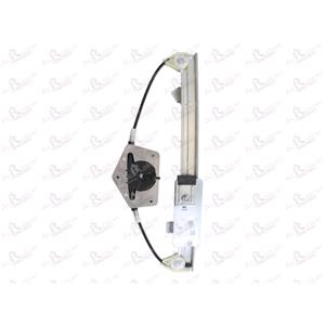 Window Regulators, Rear Left Electric Window Regulator Mechanism (without motor) for SEAT TOLEDO Mk II (1M), 1999 2006, 4 Door Models, One Touch/AntiPinch Version, holds a motor with 6 or more pins, AC Rolcar