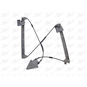 Window Regulators, Front Left Electric Window Regulator Mechanism (without motor) for SEAT LEON (1P1),  2005 2012, 4 Door Models, One Touch/AntiPinch Version, holds a motor with 6 or more pins, AC Rolcar