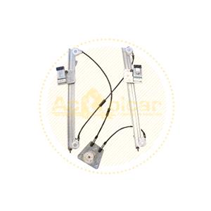Window Regulators, Front Left Electric Window Regulator Mechanism (without motor) for SEAT IBIZA V (6J5), 2008 , 4 Door Models, One Touch/AntiPinch Version, holds a motor with 6 or more pins, AC Rolcar