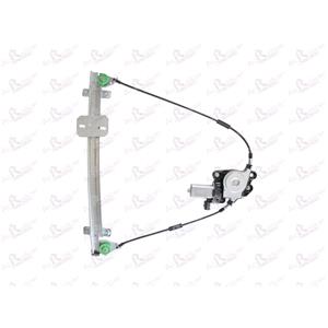 Window Regulators, Front Right Electric Window Regulator (with motor) for VW JETTA Mk II (19E, 1G), 1987 199, 2/4 Door Models, WITHOUT One Touch/Antipinch, motor has 2 pins/wires, AC Rolcar
