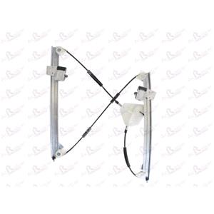 Window Regulators, Front Left Electric Window Regulator Mechanism (without motor) for VW Polo Saloon, 2002 2009, 4 Door Models, One Touch/AntiPinch Version, holds a motor with 6 or more pins, AC Rolcar